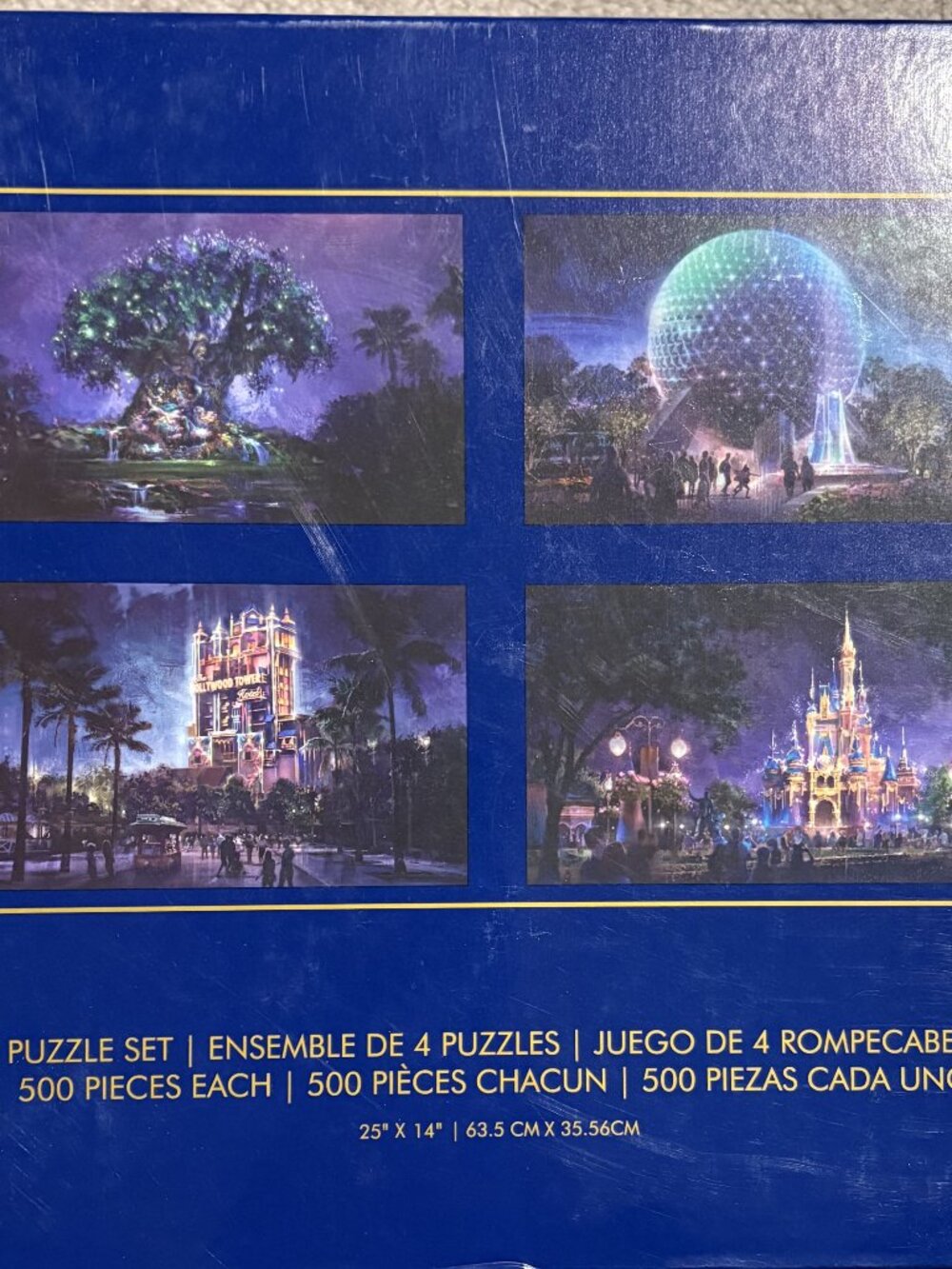Disney 4 in 1 Jigsaw Puzzle NIB Rare 50th Anniversary Edition
